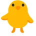 front-facing baby chick