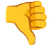 thumbs down