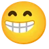 beaming face with smiling eyes