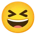 grinning squinting face