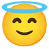 smiling face with halo