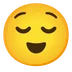relieved face
