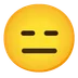 expressionless face