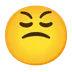 face with steam from nose