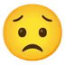 sad but relieved face