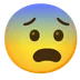 anxious face with sweat