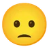 slightly frowning face