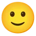 slightly smiling face
