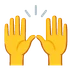 raising hands