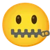 zipper-mouth face