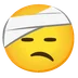 face with head-bandage