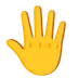 raised back of hand