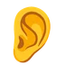 ear with hearing aid
