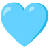 light blue heart