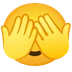 face with peeking eye